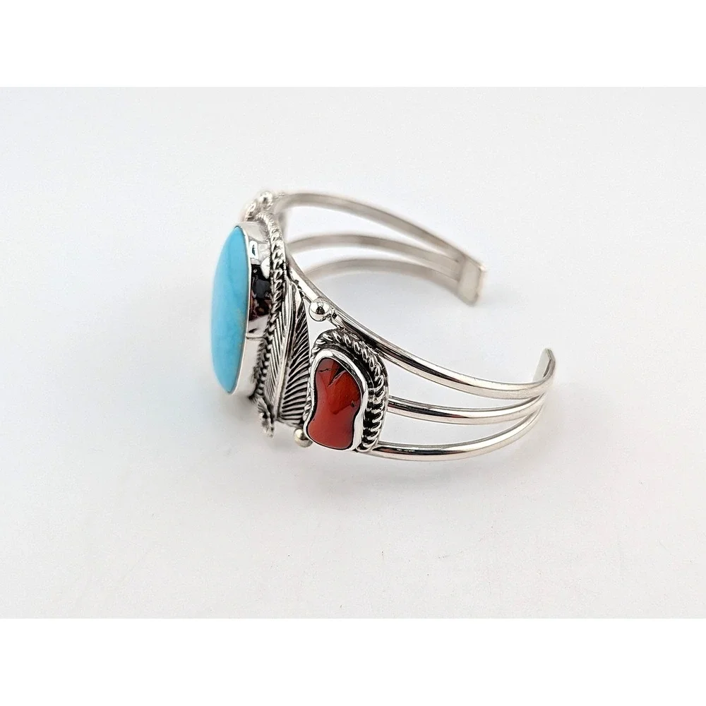 Navajo Sterling Silver Cuff Bracelet Genuine Native American Jewelry 6.25 ** - Picture 8 of 11